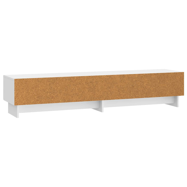 TV-skab 147 x 34,5 x 30 cm Hvid højglans Konstrueret træ