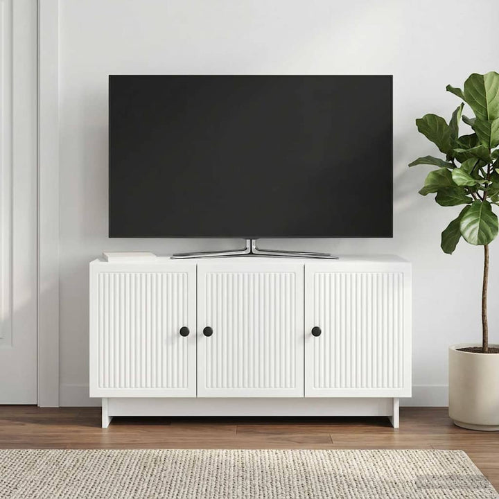 TV-skab Hvid 99 x 34,5 x 50 cm Konstrueret træ
