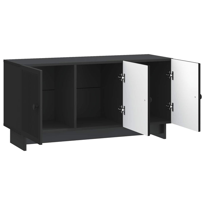 TV-skab Sort 99 x 34,5 x 50 cm Konstrueret træ