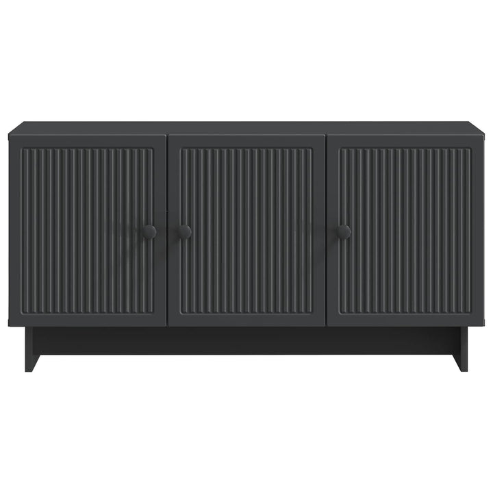 TV-skab Sort 99 x 34,5 x 50 cm Konstrueret træ