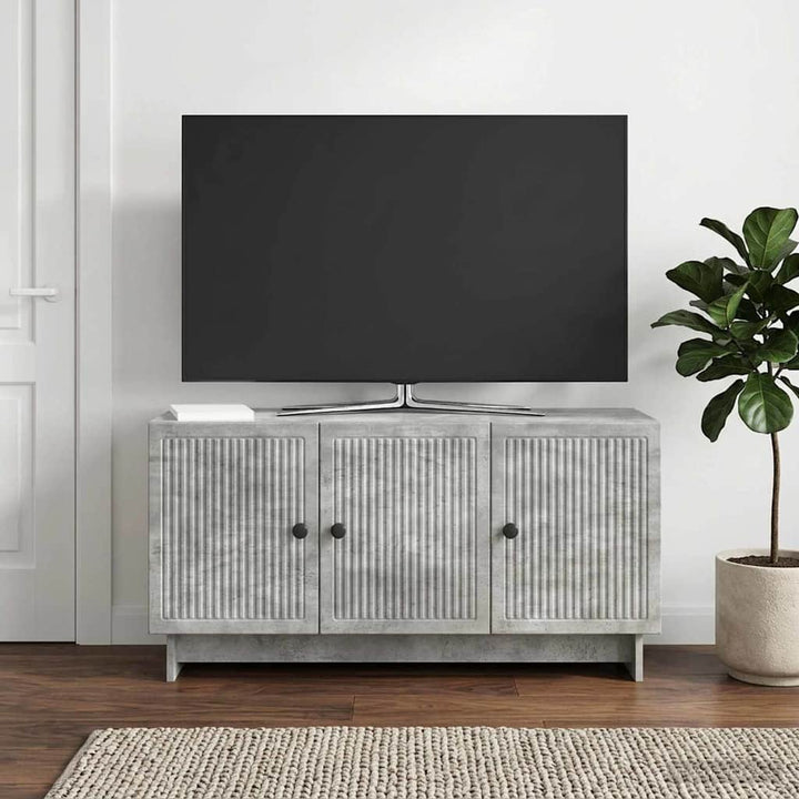 TV-skab 99 x 34,5 x 50 cm Betongrå Konstrueret træ
