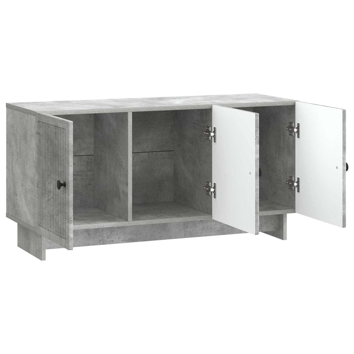 TV-skab Betongrå 99 x 34,5 x 50 cm Konstrueret træ
