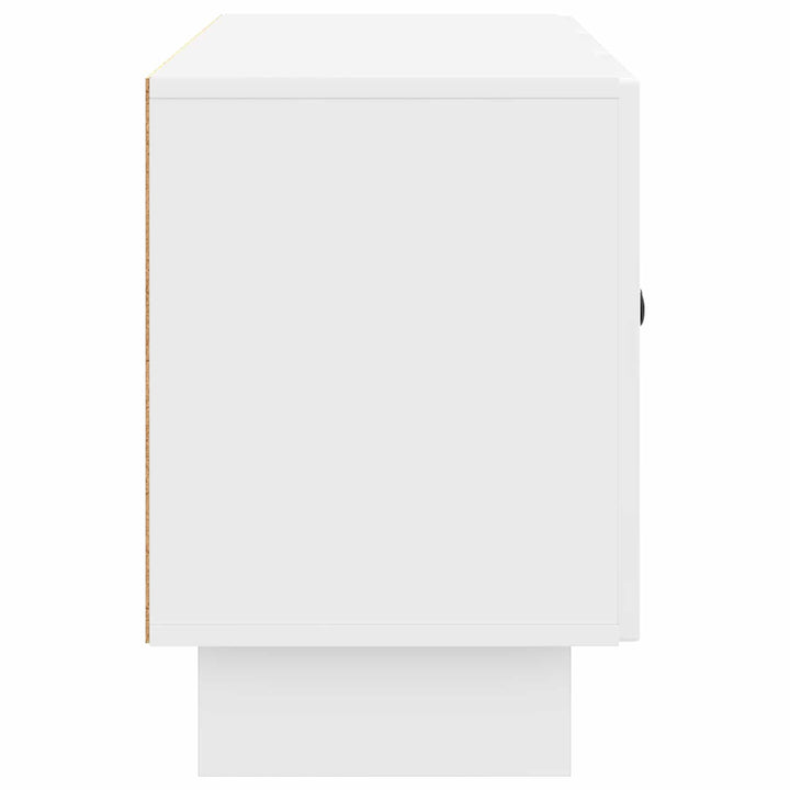 TV-skab Hvid højglans 99 x 34,5 x 50 cm Konstrueret træ