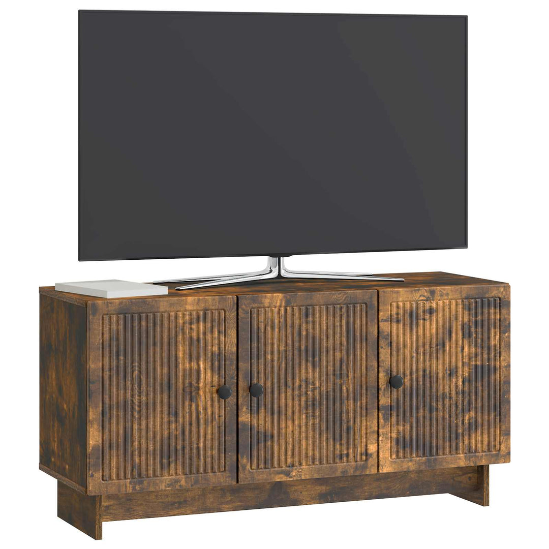 TV-skab 99 x 34,5 x 50 cm Røget eg Konstrueret træ