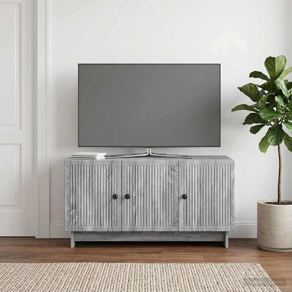 TV-skab 99 x 34,5 x 50 cm Grå sonoma-eg Konstrueret træ