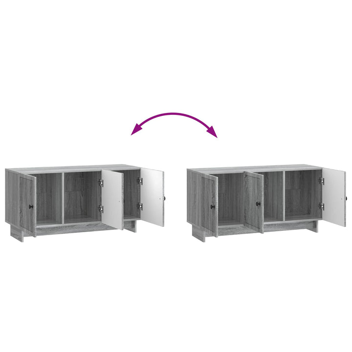 TV-skab Grå sonoma-eg 99 x 34,5 x 50 cm Konstrueret træ