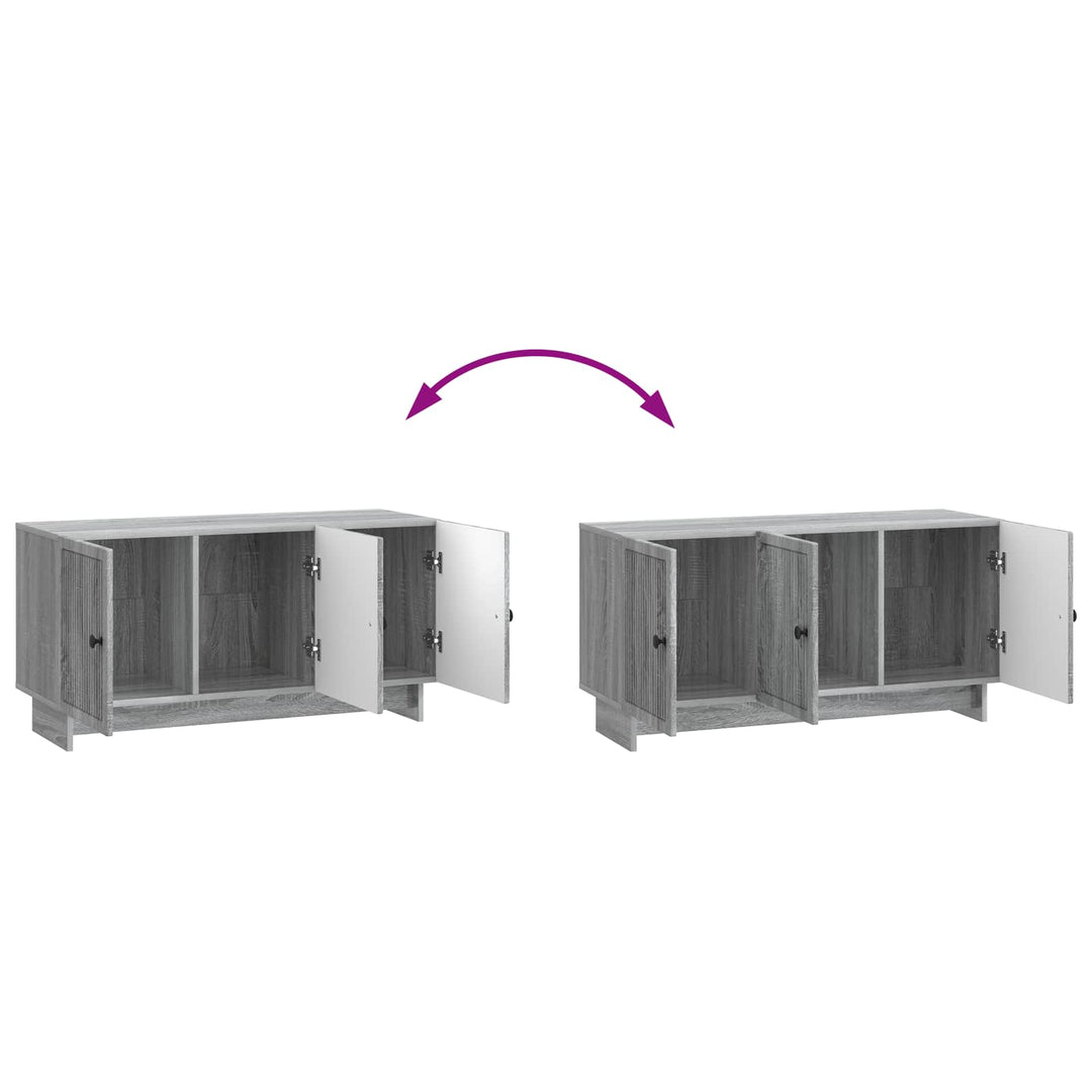 TV-skab 99 x 34,5 x 50 cm Grå sonoma-eg Konstrueret træ