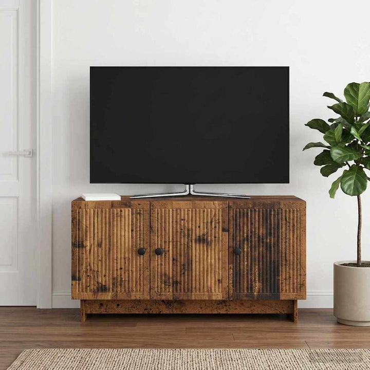 TV-skab 99 x 34,5 x 50 cm Gammelt træ Konstrueret træ