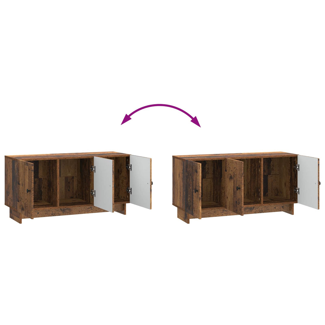 TV-skab 99 x 34,5 x 50 cm Gammelt træ Konstrueret træ