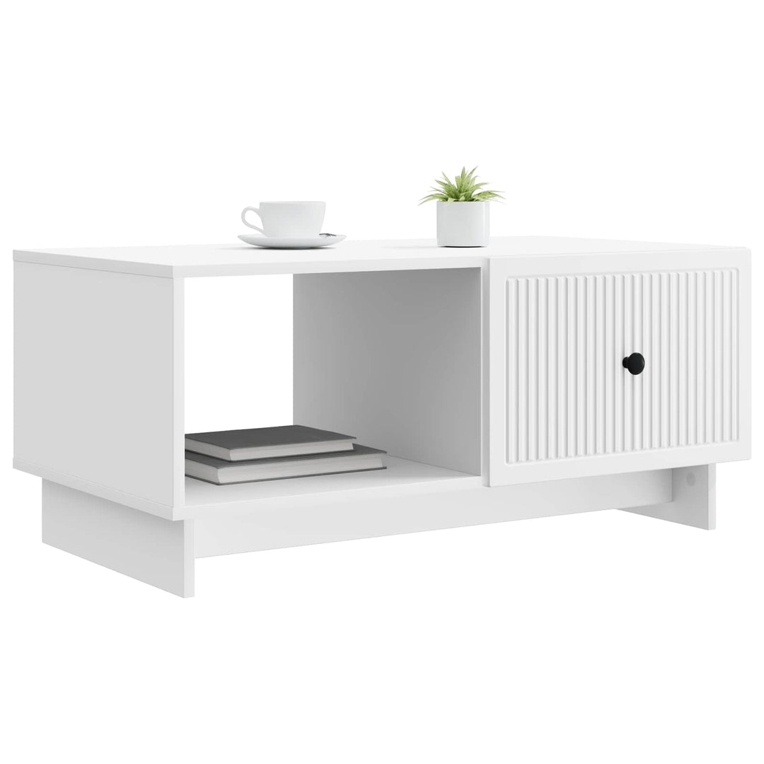 Sofabord Hvid 90 x 50 x 40 cm Konstrueret træ
