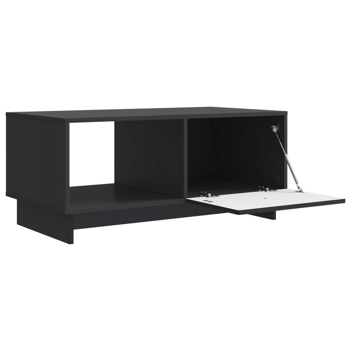 Sofabord Sort 90 x 50 x 40 cm Konstrueret træ
