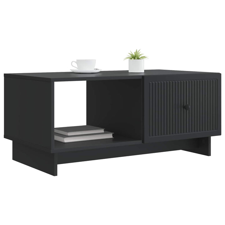 Sofabord Sort 90 x 50 x 40 cm Konstrueret træ