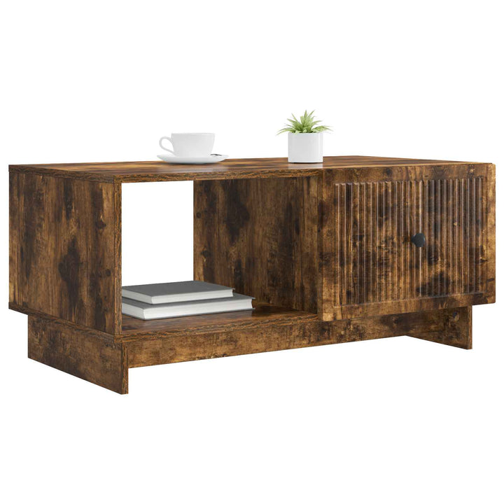 Sofabord Røget eg 90 x 50 x 40 cm Konstrueret træ