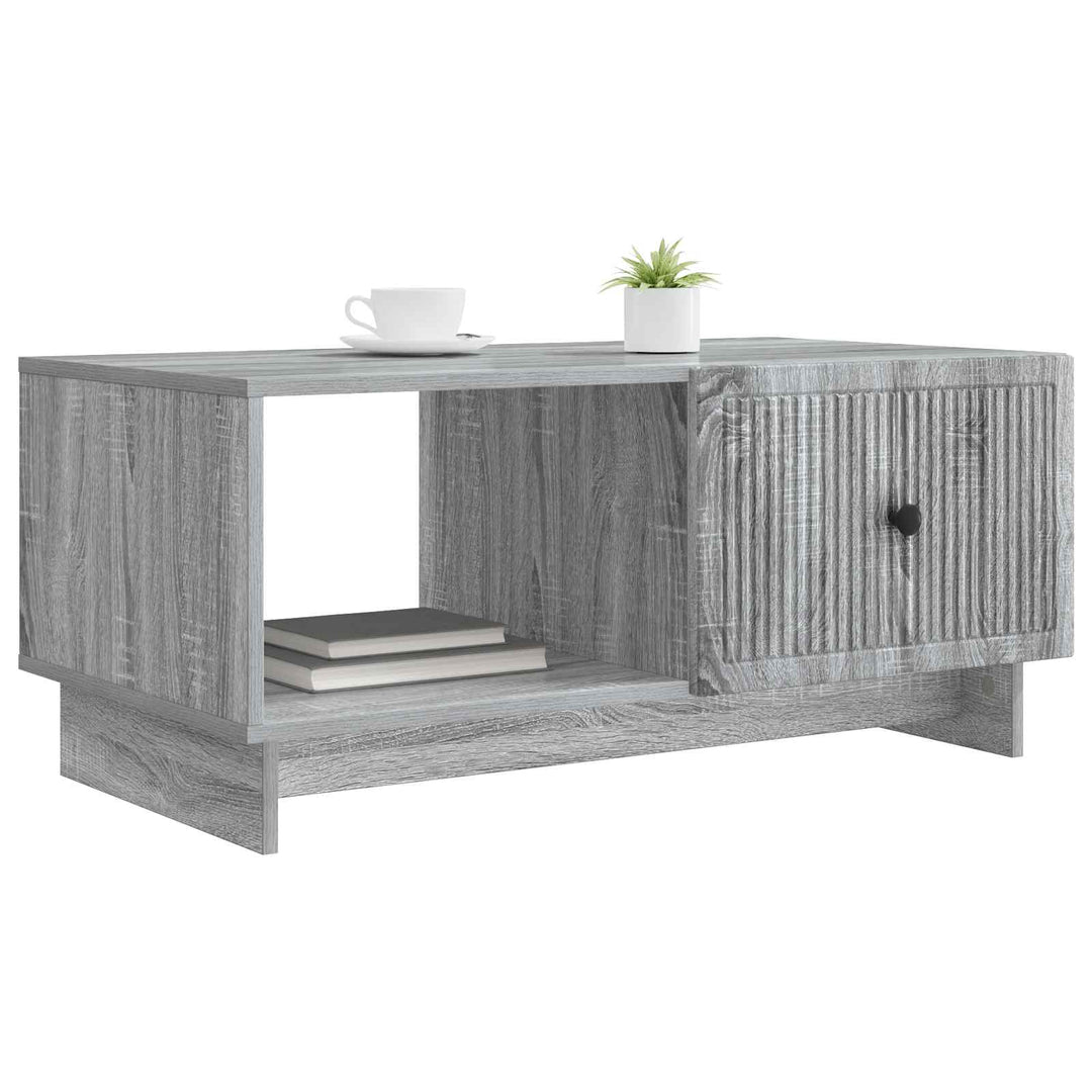 Sofabord Grå sonoma-eg 90 x 50 x 40 cm Konstrueret træ