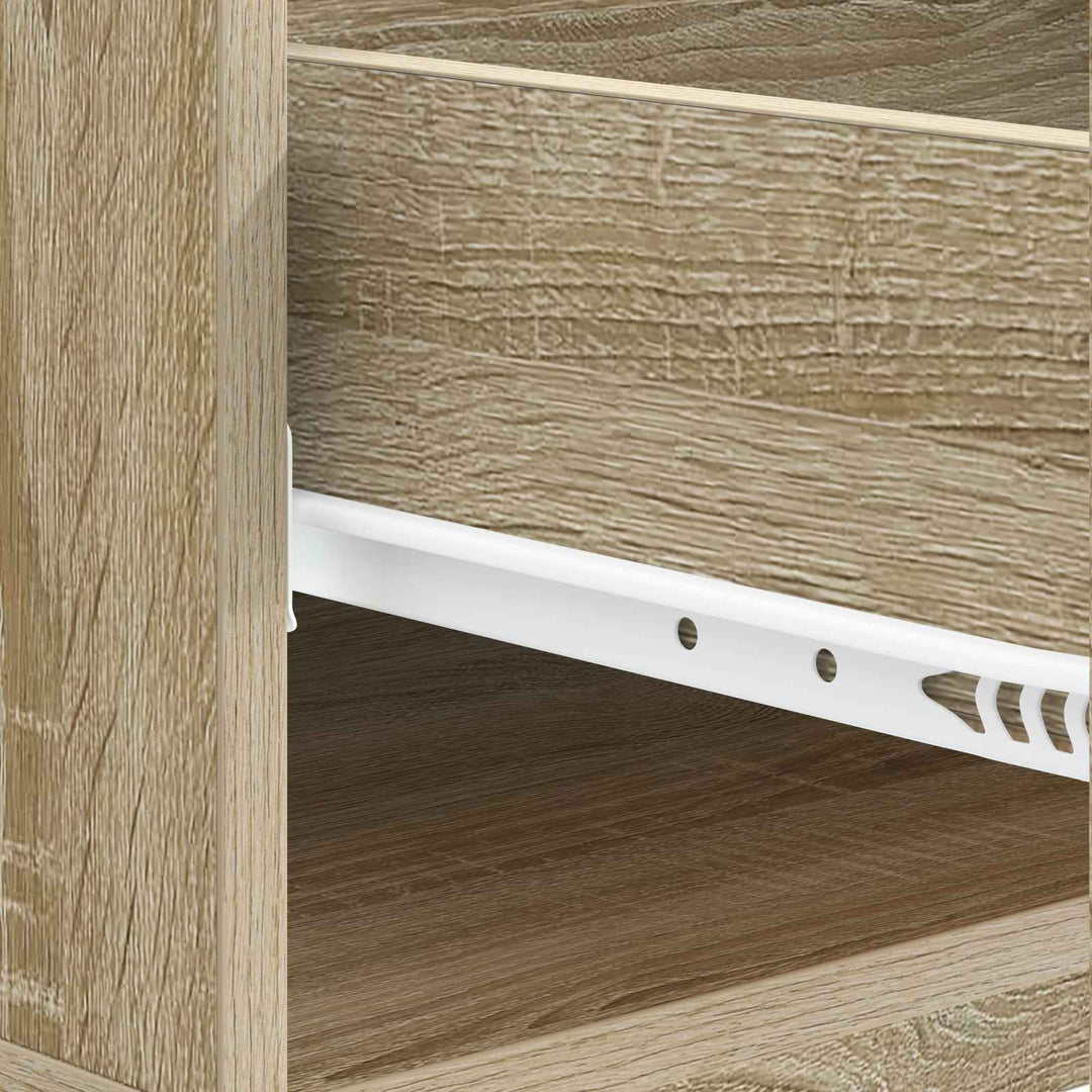 Sofabord med skuffe Sonoma-eg 49 x 50 x 40 cm Konstrueret træ