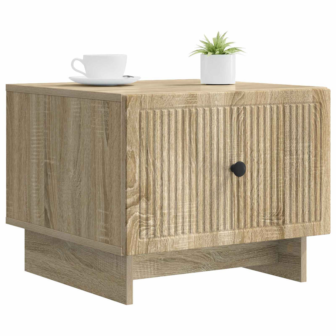 Sofabord med skuffe Sonoma-eg 49 x 50 x 40 cm Konstrueret træ