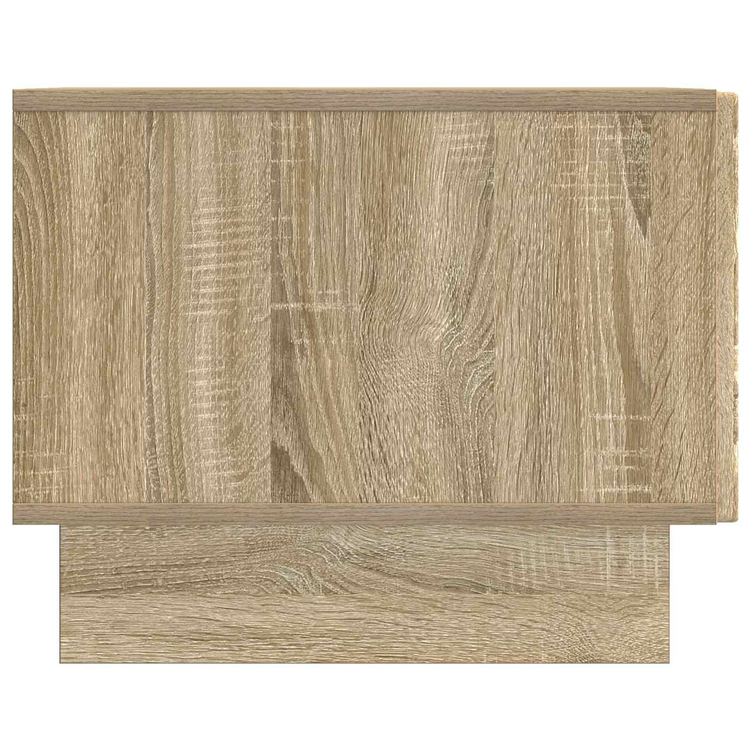 Sofabord med skuffe Sonoma-eg 49 x 50 x 40 cm Konstrueret træ