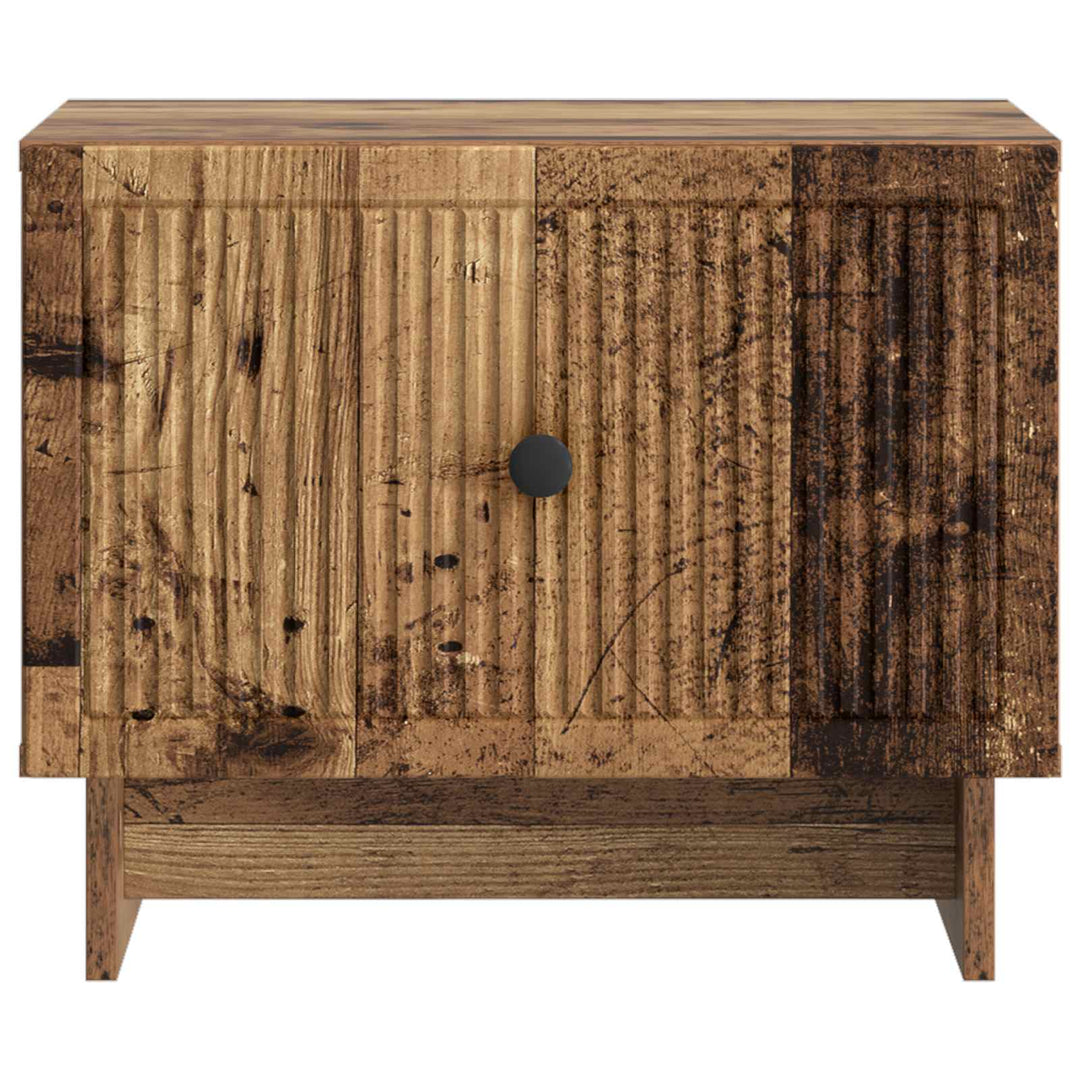 Sofabord med skuffe Gammelt træ 49 x 50 x 40 cm Konstrueret træ