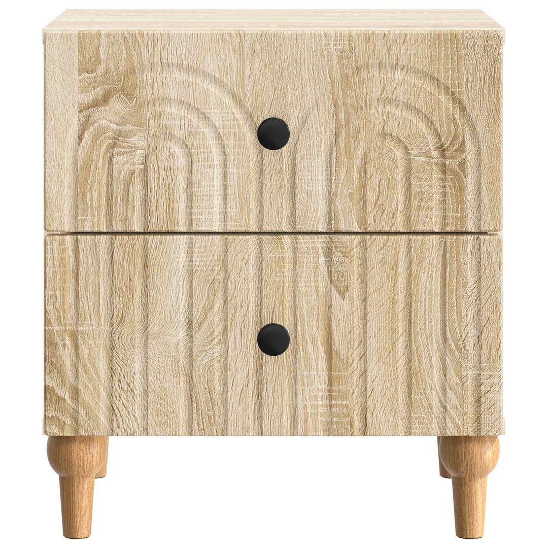 Natskab 2 pcs Sonoma-eg 43 x 34,5 x 48 cm Konstrueret træ