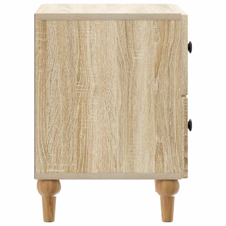 Natskab 2 pcs Sonoma-eg 43 x 34,5 x 48 cm Konstrueret træ