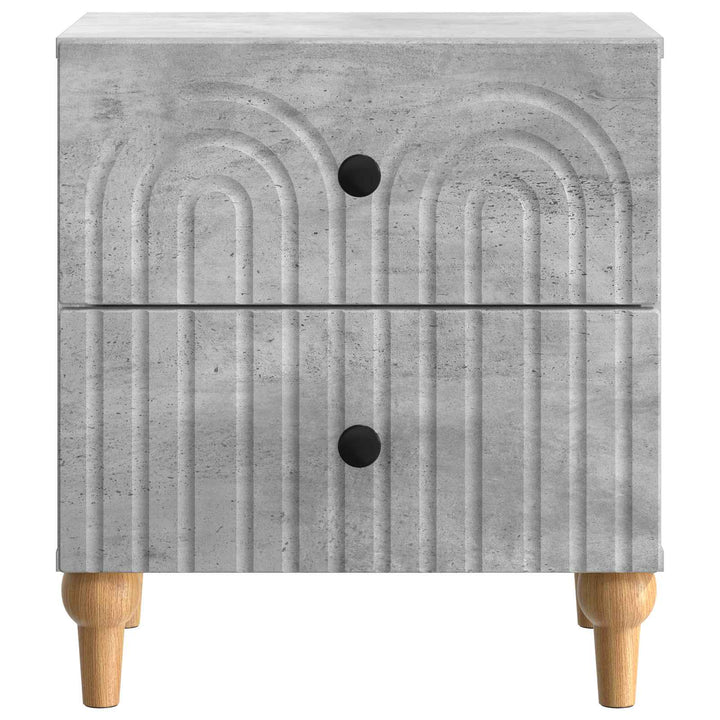 Natskab 2 pcs Betongrå 43 x 34,5 x 48 cm Konstrueret træ
