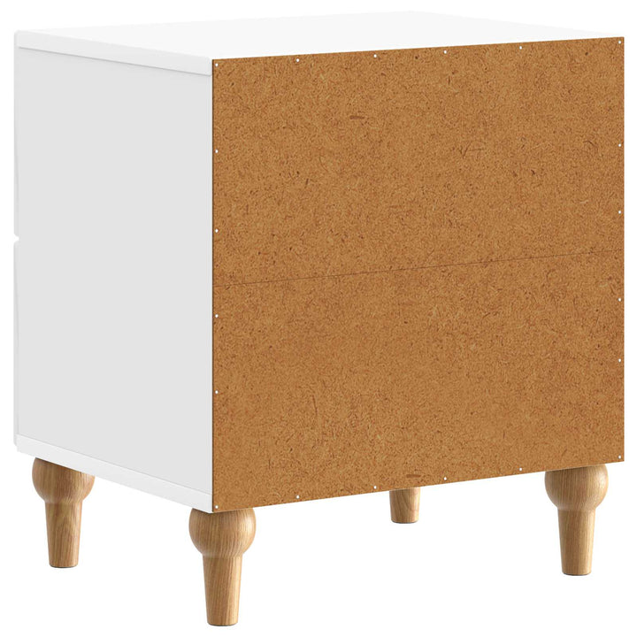 Natskab 2 pcs Hvid højglans 43 x 34,5 x 48 cm Konstrueret træ