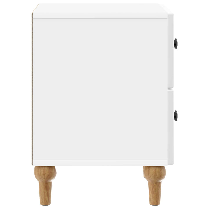 Natskab 2 pcs Hvid højglans 43 x 34,5 x 48 cm Konstrueret træ