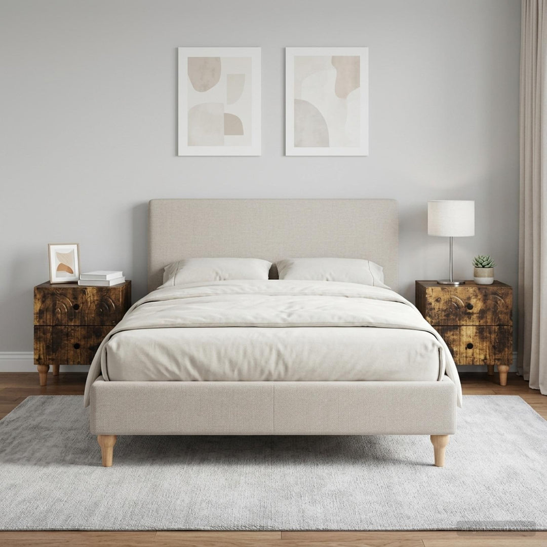 Natskab 2 pcs Røget eg 43 x 34,5 x 48 cm Konstrueret træ