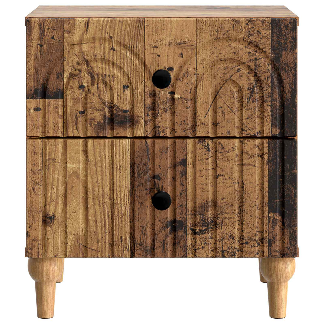 Natskab 2 pcs Gammelt træ 43 x 34,5 x 48 cm Konstrueret træ