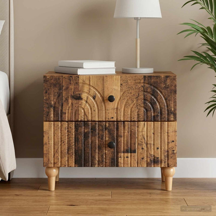 Natskab Gammelt træ 62 x 34,5 x 48 cm Konstrueret træ