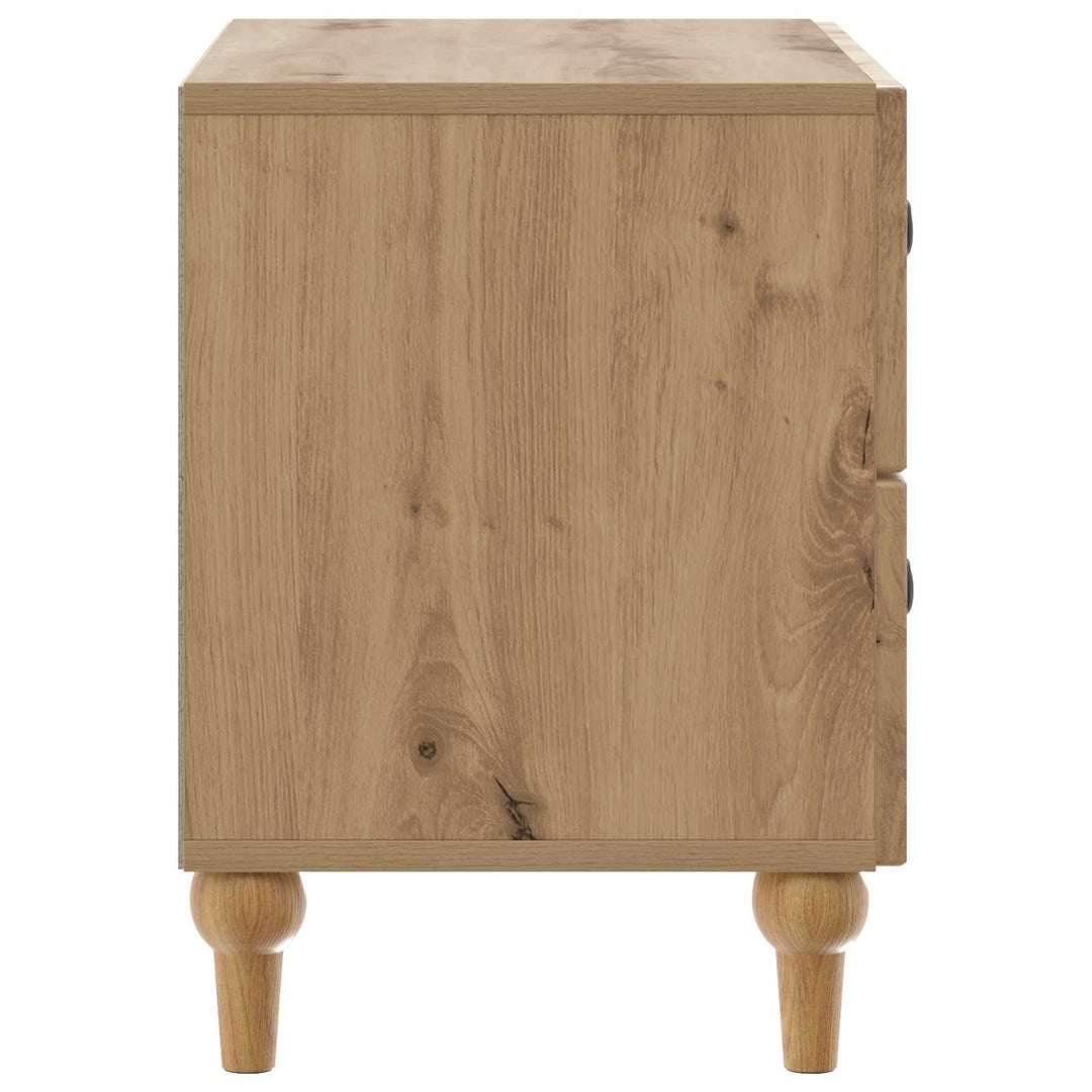 Natskab med skuffe Artisan-eg 62 x 34,5 x 48 cm Konstrueret træ