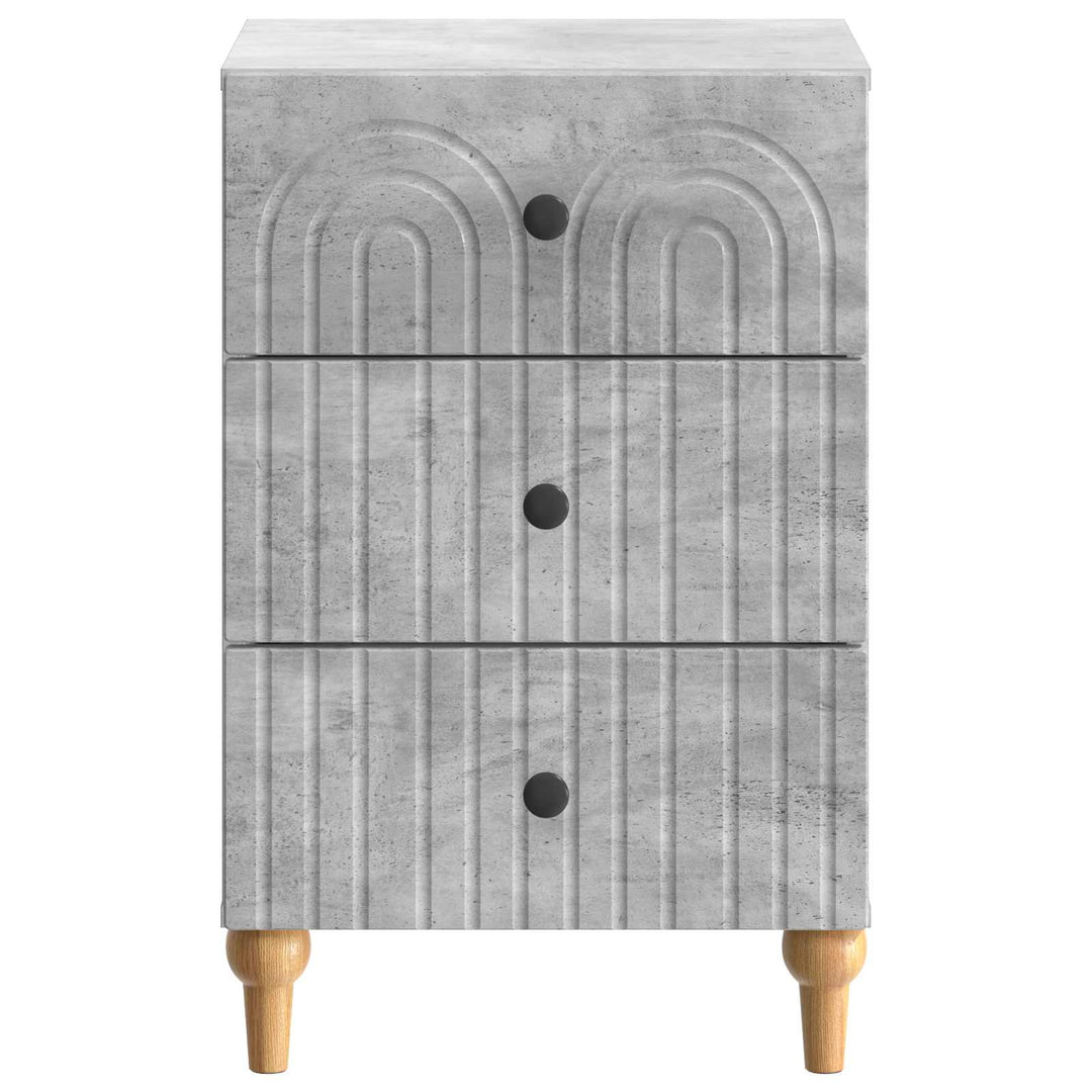 Natskab med skuffe Betongrå 43x 41 x 66,5 cm Konstrueret træ