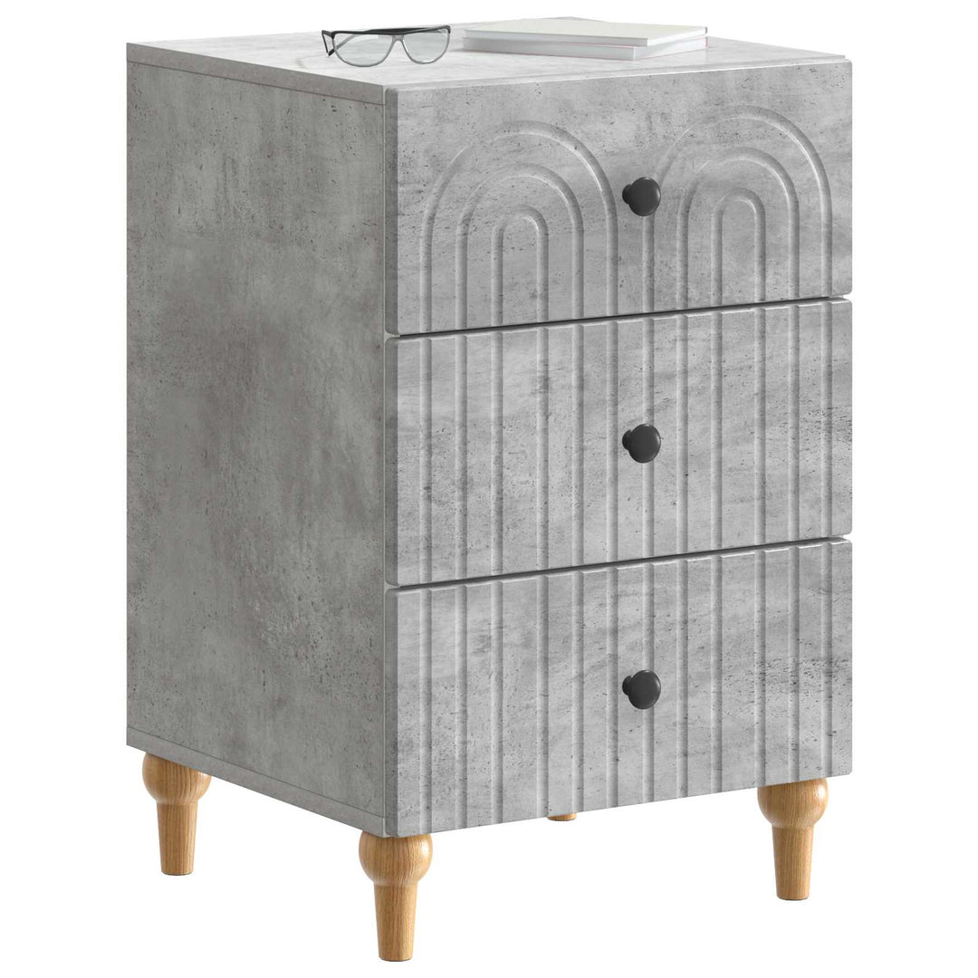 Natskab med skuffe Betongrå 43x 41 x 66,5 cm Konstrueret træ