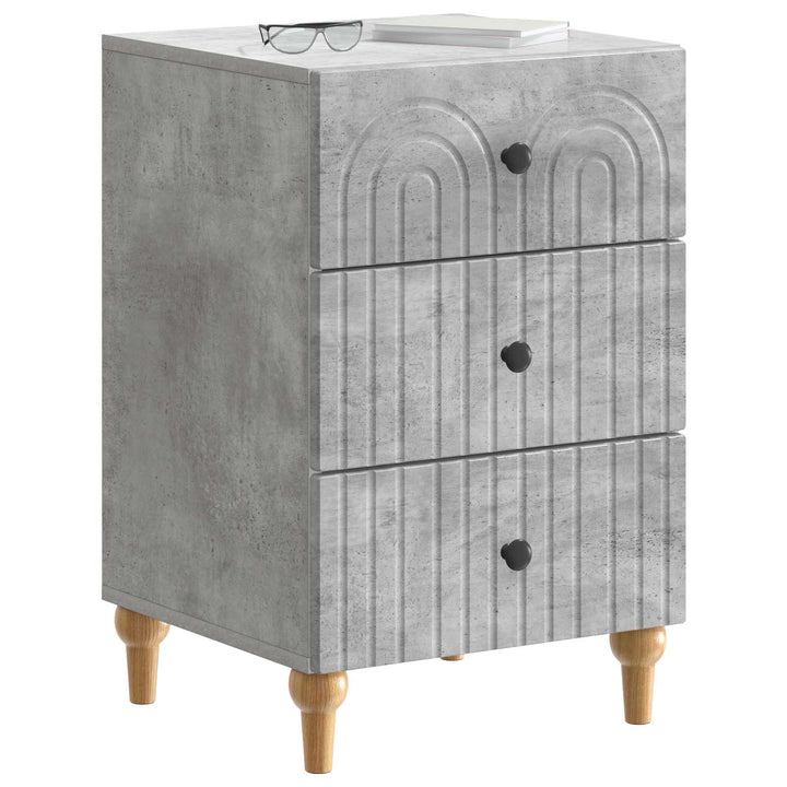 Natskab med skuffe Betongrå 43x 41 x 66,5 cm Konstrueret træ