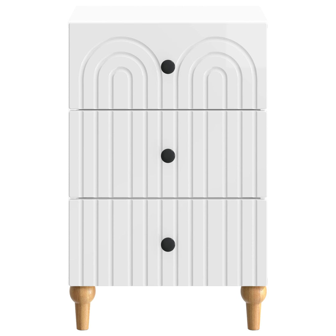 Natskab Hvid højglans 43x 41 x 66,5 cm Konstrueret træ