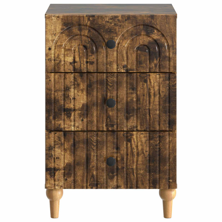 Natskab med skuffe Røget eg 43x 41 x 66,5 cm Konstrueret træ