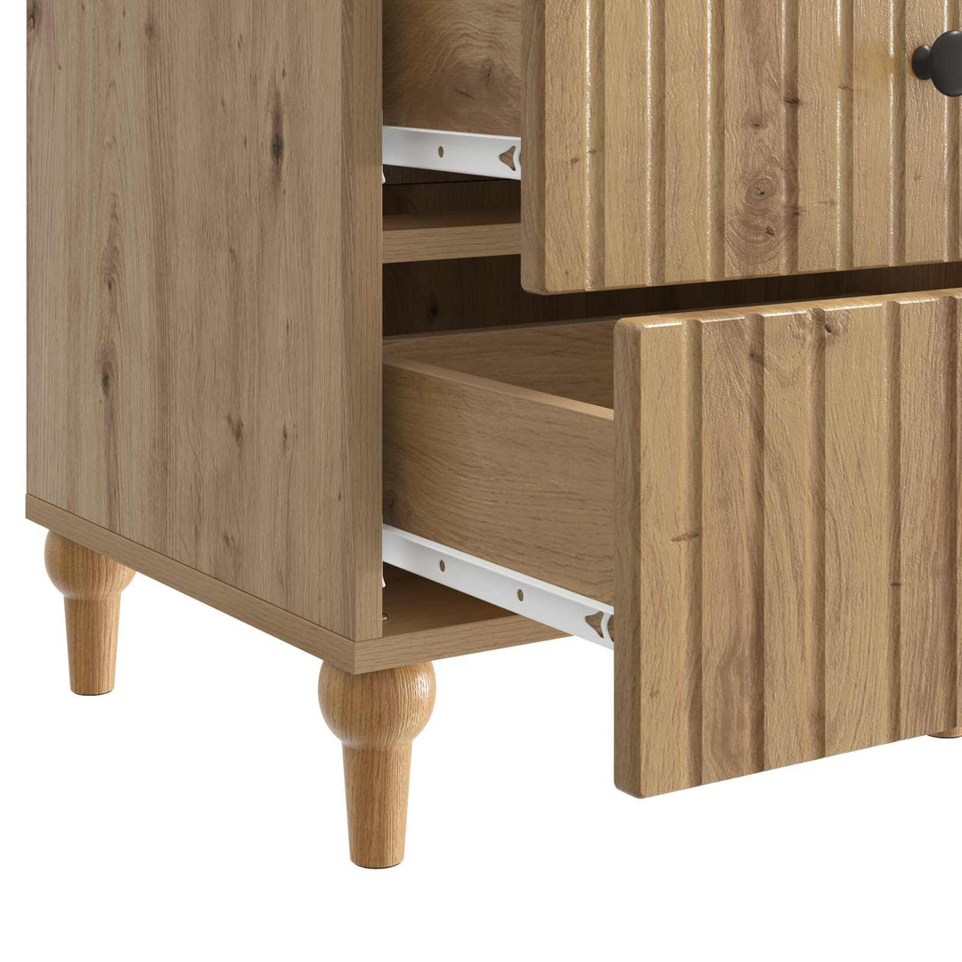 Natskab med skuffe Artisan-eg 43x 41 x 66,5 cm Konstrueret træ