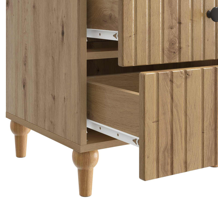 Natskab med skuffe Artisan-eg 43x 41 x 66,5 cm Konstrueret træ