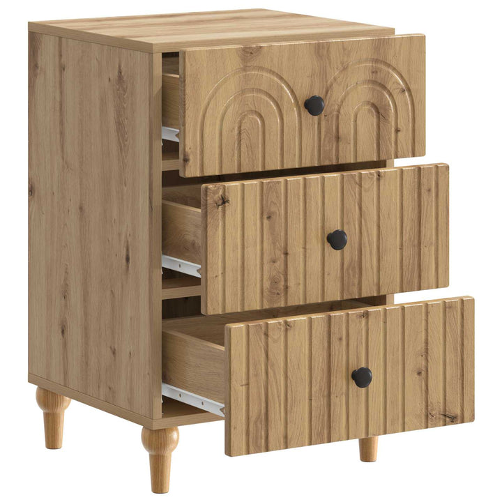 Natskab med skuffe Artisan-eg 43x 41 x 66,5 cm Konstrueret træ