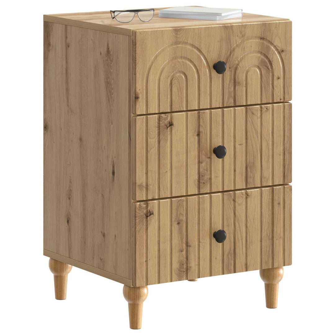 Natskab med skuffe Artisan-eg 43x 41 x 66,5 cm Konstrueret træ