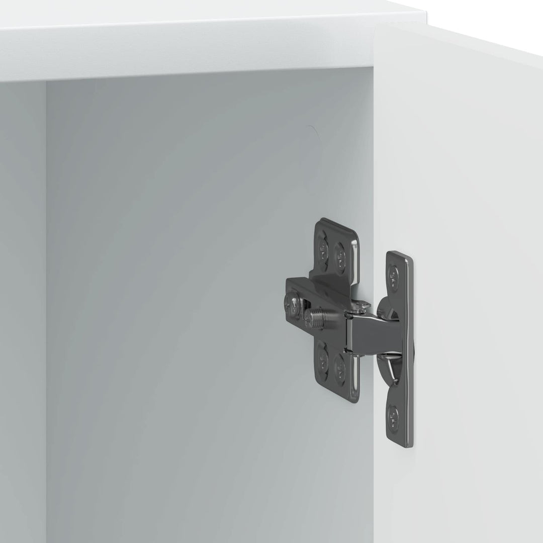 Natskab 2 pcs Hvid 43 x 34,5 x 50 cm Konstrueret træ
