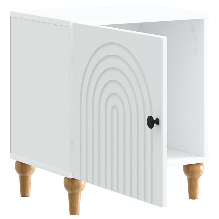 Natskab 2 pcs Hvid 43 x 34,5 x 50 cm Konstrueret træ