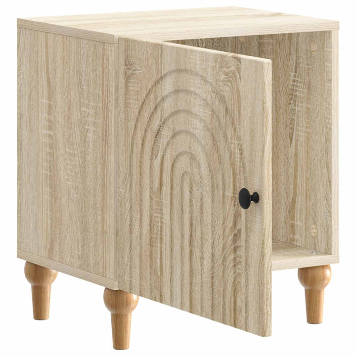 Natskab 2 pcs Sonoma-eg 43 x 34,5 x 50 cm Konstrueret træ