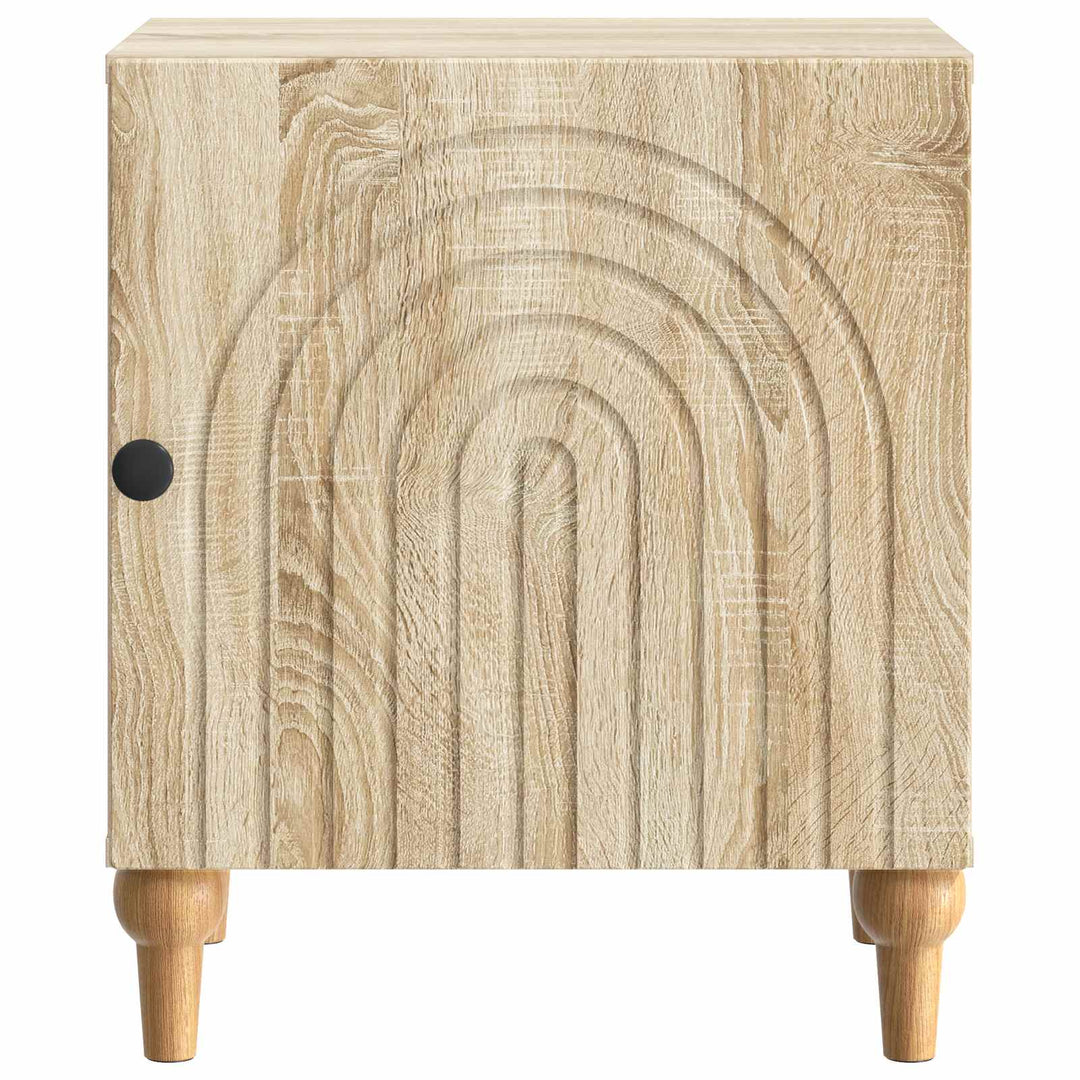 Natskab 2 pcs Sonoma-eg 43 x 34,5 x 50 cm Konstrueret træ