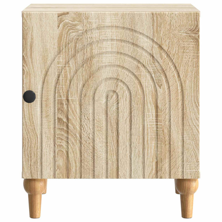 Natskab 2 pcs Sonoma-eg 43 x 34,5 x 50 cm Konstrueret træ