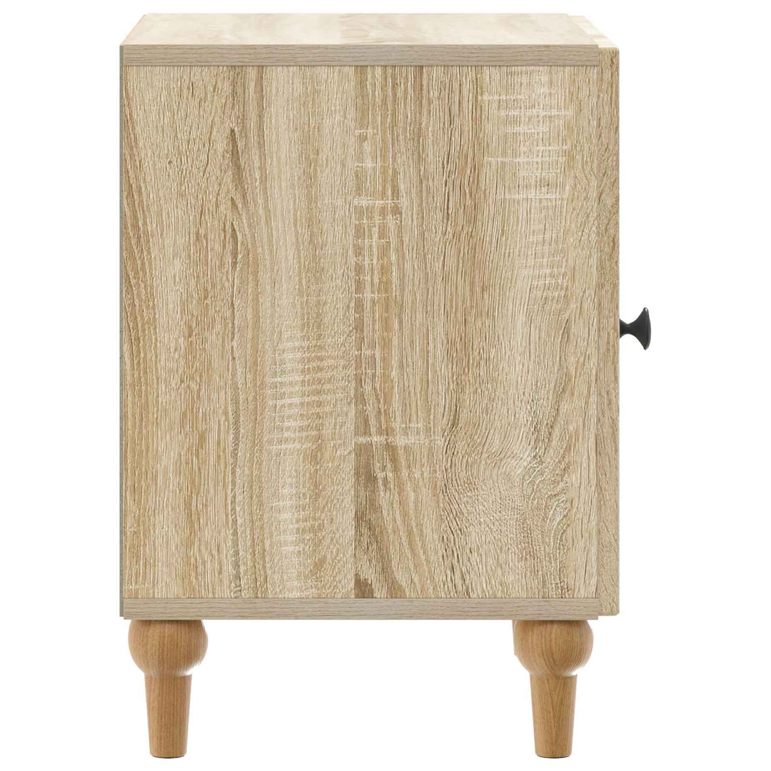 Natskab 2 pcs Sonoma-eg 43 x 34,5 x 50 cm Konstrueret træ
