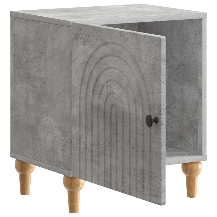 Natskab 2 pcs Betongrå 43 x 34,5 x 50 cm Konstrueret træ
