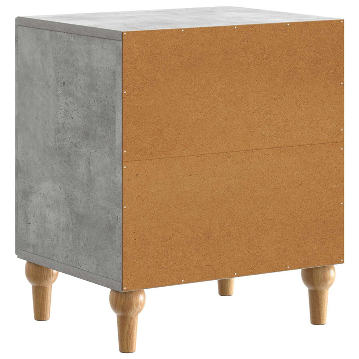 Natskab 2 pcs Betongrå 43 x 34,5 x 50 cm Konstrueret træ