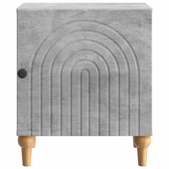 Natskab 2 pcs Betongrå 43 x 34,5 x 50 cm Konstrueret træ