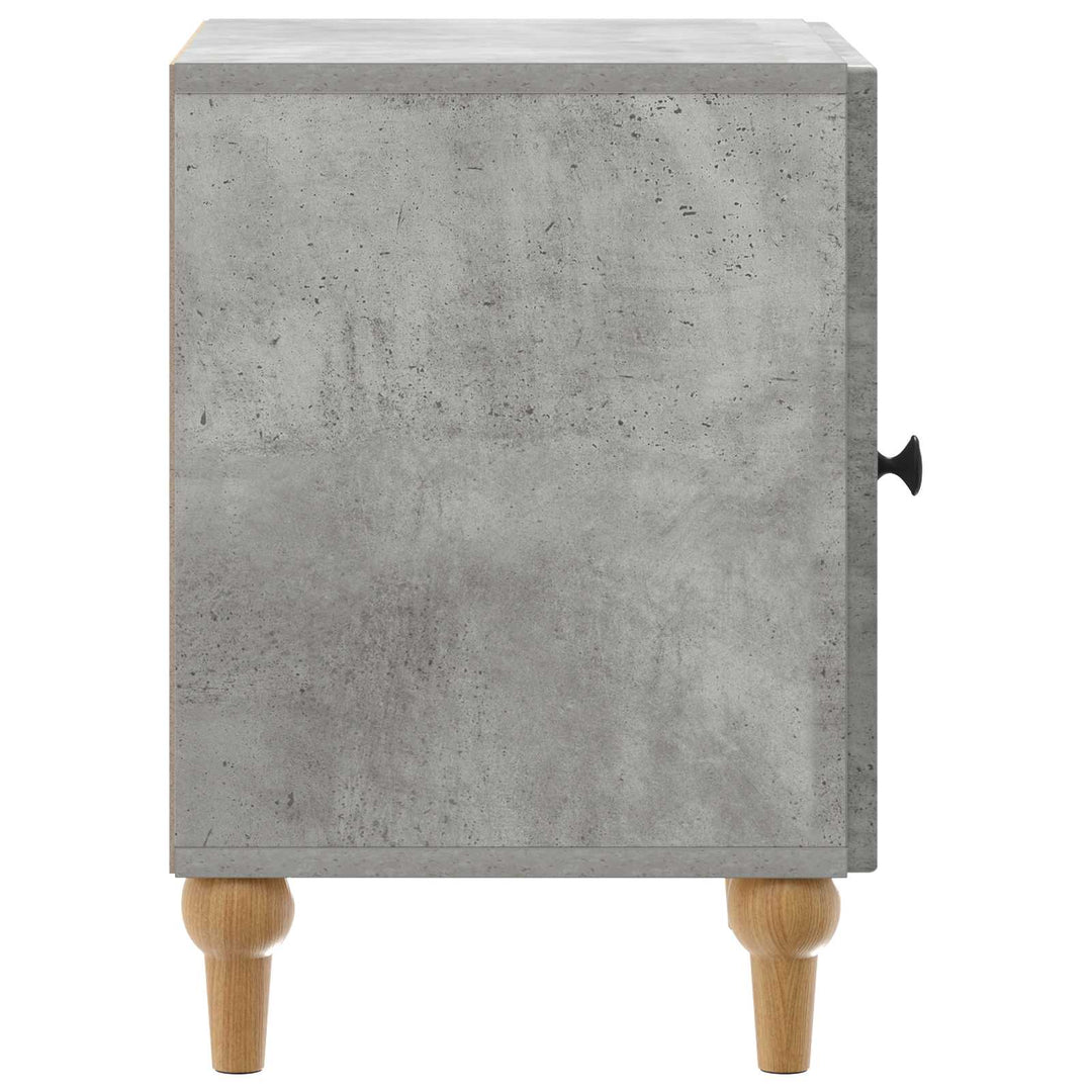 Natskab 2 pcs Betongrå 43 x 34,5 x 50 cm Konstrueret træ
